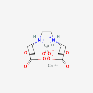 molecular formula C10H14Ca2N2O8+2 B12330939 dicalcium;2-[2-[bis(carboxylatomethyl)azaniumyl]ethyl-(carboxylatomethyl)azaniumyl]acetate 