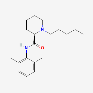 molecular formula C19H30N2O B12330970 (2R)-N-(2,6-dimethylphenyl)-1-pentylpiperidine-2-carboxamide 