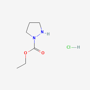 ethyl pyrazolidine-1-carboxylate;hydrochloride