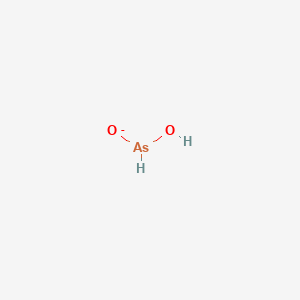 molecular formula AsH2O2- B1233100 Arsonite(1-) 