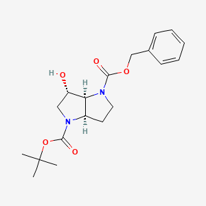 1-O-benzyl 4-O-tert-butyl (3aR,6S,6aS)-6-hydroxy-2,3,3a,5,6,6a-hexahydropyrrolo[3,2-b]pyrrole-1,4-dicarboxylate