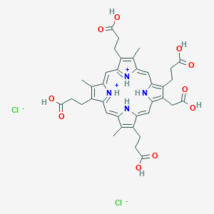 molecular formula C37H40Cl2N4O10 B12331005 Pentacarboxylporphyrin I dihydrochloride 