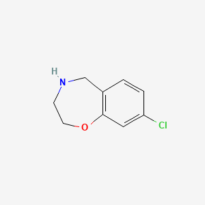 molecular formula C9H10ClNO B12331008 8-Chloro-2,3,4,5-tetrahydro-1,4-benzoxazepine 