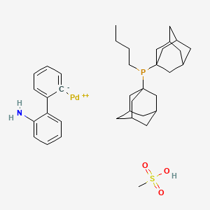 Mesylate[(di(1-adamantyl)-n-butylphosphine)-2-(2'-amino-1,1'-biphenyl)]palladium(II)