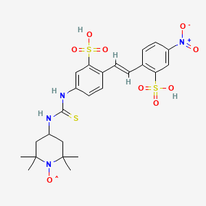 molecular formula C24H29N4O9S3 B1233107 Nds-tempo CAS No. 86879-33-6