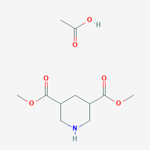 Dimethyl piperidine-3,5-dicarboxylate acetate