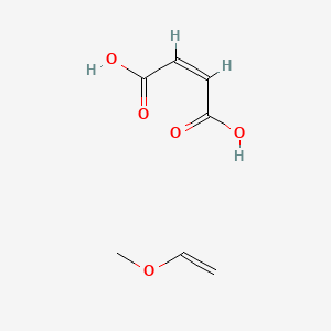 molecular formula C7H10O5 B1233112 2-丁烯二酸 (2Z)-，与甲氧基乙烯共聚物 CAS No. 25153-40-6
