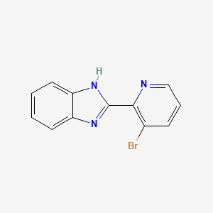 molecular formula C12H8BrN3 B12331132 2-(3-Bromopyridin-2-YL)-1H-1,3-benzodiazole 