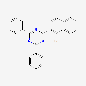 molecular formula C25H16BrN3 B12331137 2-(1-Bromonaphthalen-2-yl)-4,6-diphenyl-1,3,5-triazine 