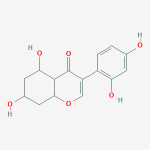 3-(2,4-Dihydroxyphenyl)-5,7-dihydroxy-4a,5,6,7,8,8a-hexahydrochromen-4-one