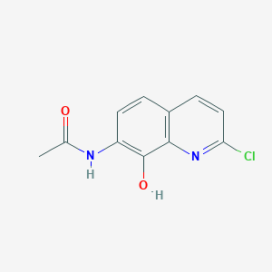 Acetamide, N-(2-chloro-8-hydroxy-7-quinolinyl)-