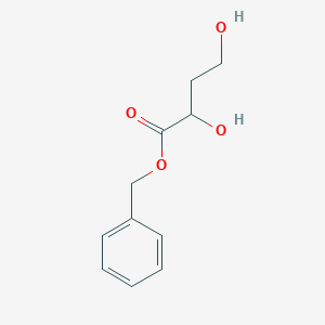 molecular formula C11H14O4 B12331232 Butanoic acid, 2,4-dihydroxy-, phenylmethyl ester 