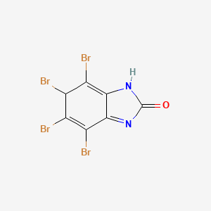 molecular formula C7H2Br4N2O B12331240 2H-Benzimidazol-2-one, 4,5,6,7-tetrabromo-1,3-dihydro- 