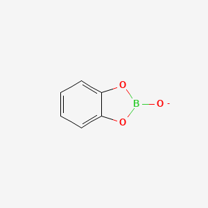 molecular formula C6H4BO3- B12331255 1,3,2-Benzodioxaborole,2,2'-[1,2-phenylenebis(oxy)]bis- 