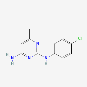 N2-(4-chlorophenyl)-6-methylpyrimidine-2,4-diamine