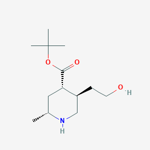 (2R,4S,5R)-Tert-butyl 5-(2-hydroxyethyl)-2-methylpiperidine-4-carboxylate