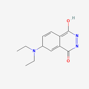 molecular formula C12H15N3O2 B12331364 1(2H)-Phthalazinone, 7-(diethylamino)-4-hydroxy- 