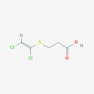 molecular formula C5H6Cl2O2S B1233137 Propanoic acid, 3-((1,2-dichloroethenyl)thio)- CAS No. 2148-04-1