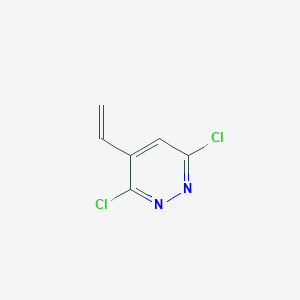 molecular formula C6H4Cl2N2 B12331381 3,6-Dichloro-4-vinylpyridazine 