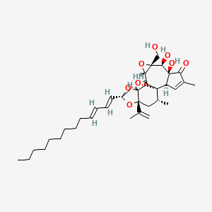 molecular formula C34H48O8 B1233139 Hippomane factor M1 CAS No. 33465-16-6