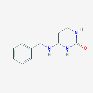 molecular formula C11H15N3O B12331428 2(1H)-Pyrimidinone, 6-[(phenylmethyl)amino]- 