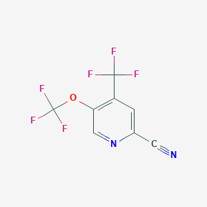 5-(Trifluoromethoxy)-4-(trifluoromethyl)pyridine-2-carbonitrile