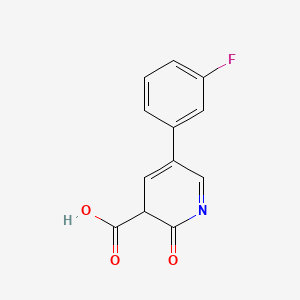 5-(3-fluorophenyl)-2-oxo-3H-pyridine-3-carboxylic acid