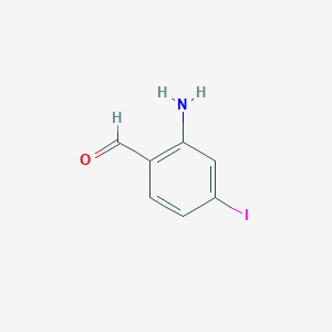 molecular formula C7H6INO B12331491 2-Amino-4-iodobenzaldehyde 