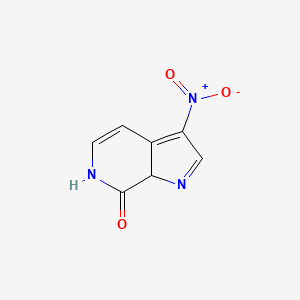 molecular formula C7H5N3O3 B12331492 7H-Pyrrolo[2,3-c]pyridin-7-one, 1,6-dihydro-3-nitro- 