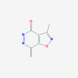 molecular formula C7H5N3O2 B12331510 3-Methyl-7-methylidene-[1,2]oxazolo[4,5-d]pyridazin-4-one 