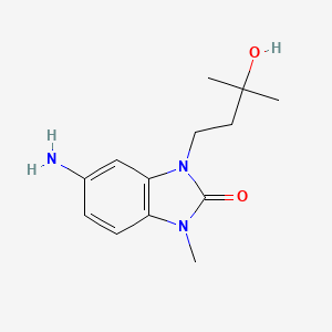 5-Amino-3-(3-hydroxy-3-methylbutyl)-1-methyl-1,3-dihydro-2H-benzo[d]imidazol-2-one