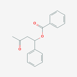 molecular formula C17H16O3 B12331514 4-(Benzoyloxy)-4-phenyl-2-butanone 