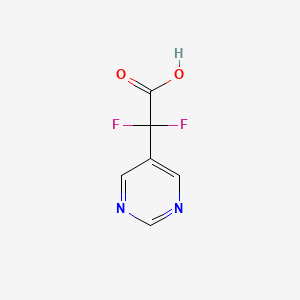 2,2-Difluoro-2-(pyrimidin-5-yl)acetic acid