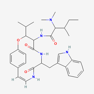 molecular formula C33H43N5O4 B1233157 Discarine B CAS No. 36211-11-7