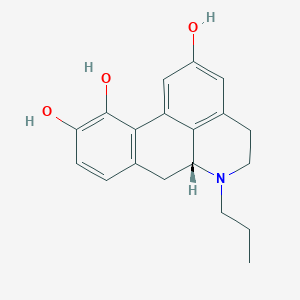 molecular formula C19H21NO3 B1233160 (R)-6-Propyl-5,6,6a,7-tetrahydro-4H-dibenzo[de,g]quinoline-2,10,11-triol 