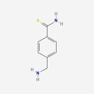 molecular formula C8H10N2S B12331602 4-(Aminomethyl)benzothioamide 