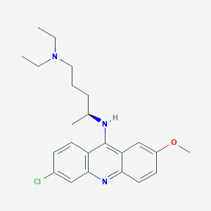 molecular formula C23H30ClN3O B1233161 (S)-quinacrine 