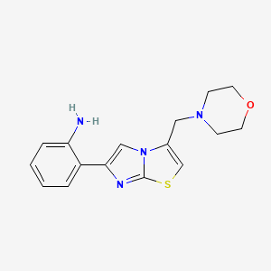 2-(3-(Morpholinomethyl)imidazo[2,1-b]thiazol-6-yl)aniline