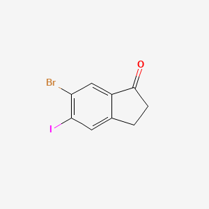 1H-Inden-1-one, 6-bromo-2,3-dihydro-5-iodo-