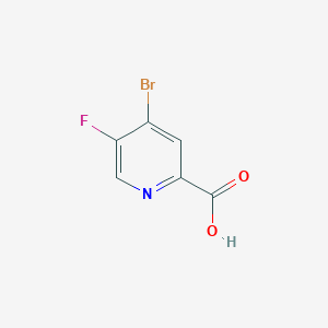 molecular formula C6H3BrFNO2 B12331710 4-Bromo-5-fluoropicolinic acid 