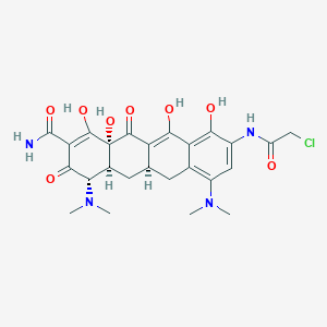 (4S,4aS,5aR,12aR)-9-[(2-chloroacetyl)amino]-4,7-bis(dimethylamino)-1,10,11,12a-tetrahydroxy-3,12-dioxo-4a,5,5a,6-tetrahydro-4H-tetracene-2-carboxamide