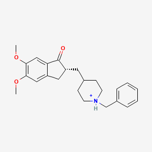 molecular formula C24H30NO3+ B1233173 (R)-donepezil(1+) 