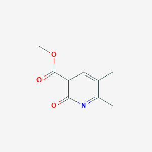 molecular formula C9H11NO3 B12331735 methyl 5,6-dimethyl-2-oxo-3H-pyridine-3-carboxylate 