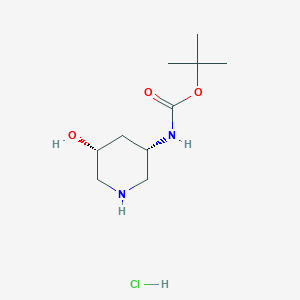 tert-butyl [(3S,5R)-5-hydroxy-3-piperidinyl]carbamate hydrochloride