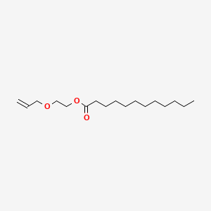 molecular formula C17H32O3 B12331780 2-Prop-2-enoxyethyl dodecanoate CAS No. 286390-16-7