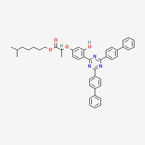 Propanoic acid, 2-[4-[4,6-bis([1,1'-biphenyl]-4-yl)-1,3,5-triazin-2-yl]-3-hydroxyphenoxy]-, isooctyl ester