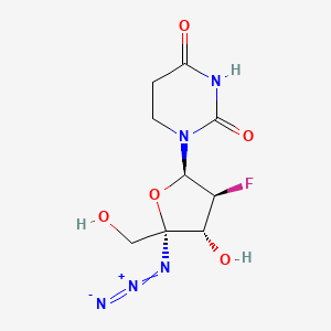 2,4(1H,3H)-Pyrimidinedione, 1-[4-C-azido-2-deoxy-2-fluoro-beta-D-arabinofuranosyl]-