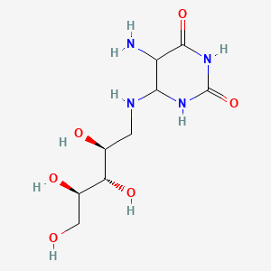 5-amino-6-[[(2S,3S,4R)-2,3,4,5-tetrahydroxypentyl]amino]-1,3-diazinane-2,4-dione