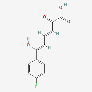 2-Hydroxy-6-oxo-6-(4'-chlorophenyl)hexa-2,4-dienoic acid