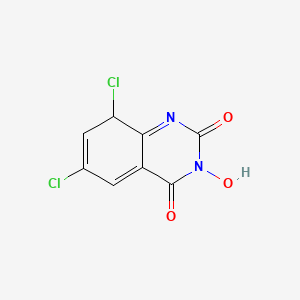 molecular formula C8H4Cl2N2O3 B12331840 2,4(1H,3H)-Quinazolinedione, 6,8-dichloro-3-hydroxy- 